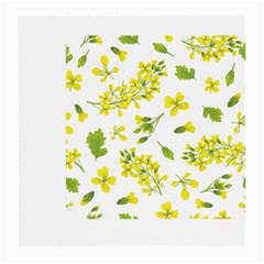 Yellow Flowers Medium Glasses Cloth (2 Sides) by designsbymallika