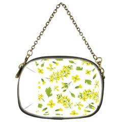 Yellow Flowers Chain Purse (one Side) by designsbymallika