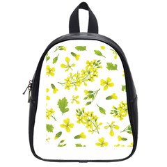 Yellow Flowers School Bag (small) by designsbymallika