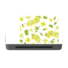 Yellow Flowers Memory Card Reader With Cf by designsbymallika