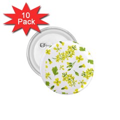 Yellow Flowers 1 75  Buttons (10 Pack) by designsbymallika