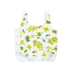 Yellow Flowers Full Print Recycle Bag (s) by designsbymallika