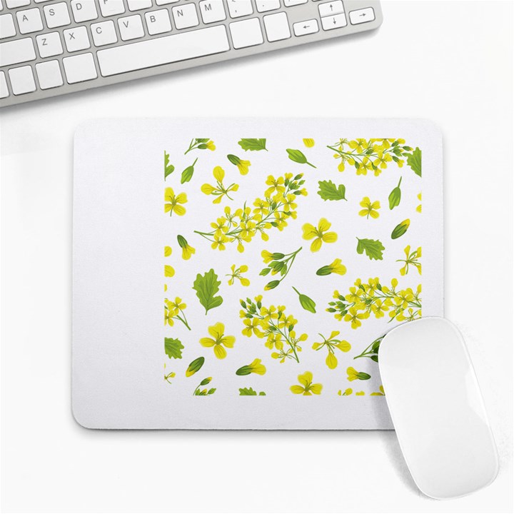 Yellow Flowers Large Mousepads