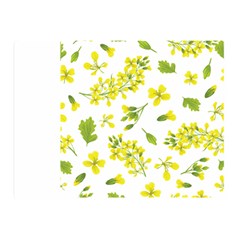 Yellow Flowers Double Sided Flano Blanket (mini)  by designsbymallika