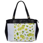 Yellow Flowers Oversize Office Handbag Front