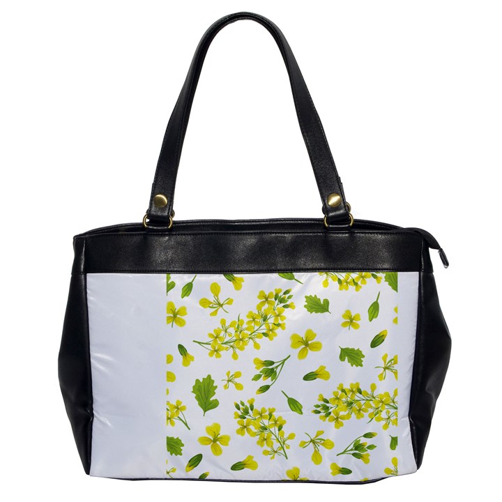 Yellow Flowers Oversize Office Handbag