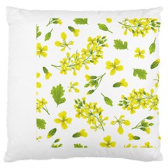 Yellow Flowers Standard Flano Cushion Case (one Side) by designsbymallika