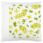 Yellow Flowers Standard Flano Cushion Case (One Side) Front