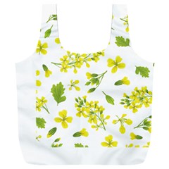 Yellow Flowers Full Print Recycle Bag (xxl) by designsbymallika