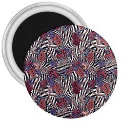 Zebra Chain Pattern 3  Magnets by designsbymallika