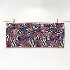 Zebra Chain Pattern Hand Towel by designsbymallika