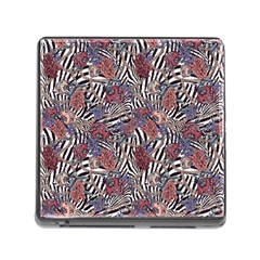 Zebra Chain Pattern Memory Card Reader (square 5 Slot) by designsbymallika