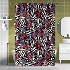 Zebra Chain Pattern Shower Curtain 48  X 72  (small)  by designsbymallika