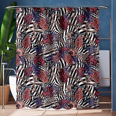 Zebra Chain Pattern Shower Curtain 60  X 72  (medium)  by designsbymallika