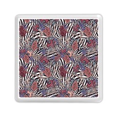 Zebra Chain Pattern Memory Card Reader (square) by designsbymallika