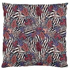 Zebra Chain Pattern Large Cushion Case (one Side) by designsbymallika