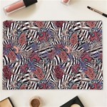 Zebra Chain Pattern Cosmetic Bag (XXL) Front