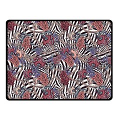 Zebra Chain Pattern Double Sided Fleece Blanket (small)  by designsbymallika