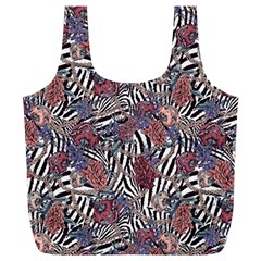 Zebra Chain Pattern Full Print Recycle Bag (xl) by designsbymallika