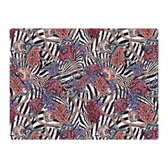 Zebra Chain Pattern Double Sided Flano Blanket (mini)  by designsbymallika