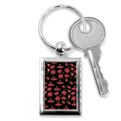 Red Roses Key Chain (rectangle) by designsbymallika