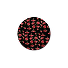 Red Roses Golf Ball Marker by designsbymallika