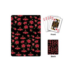 Red Roses Playing Cards Single Design (mini) by designsbymallika