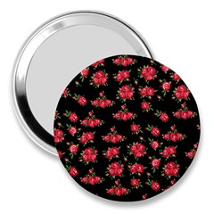 Red Roses 3  Handbag Mirrors by designsbymallika