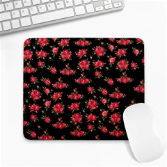 Red Roses Large Mousepads by designsbymallika