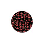 Red Roses Golf Ball Marker Front