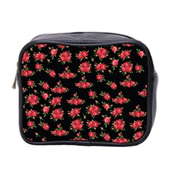 Red Roses Mini Toiletries Bag (two Sides) by designsbymallika