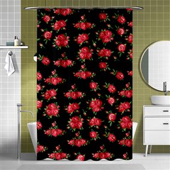 Red Roses Shower Curtain 48  X 72  (small)  by designsbymallika