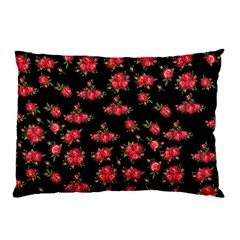 Red Roses Pillow Case (two Sides) by designsbymallika