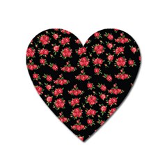 Red Roses Heart Magnet by designsbymallika