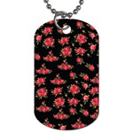 Red Roses Dog Tag (One Side) Front