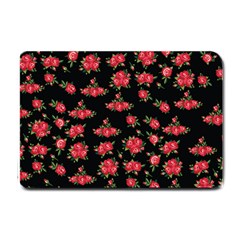 Red Roses Small Doormat  by designsbymallika