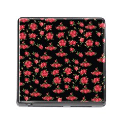 Red Roses Memory Card Reader (square 5 Slot) by designsbymallika