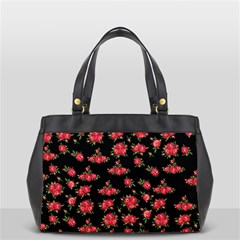 Red Roses Oversize Office Handbag by designsbymallika