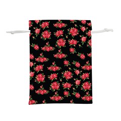 Red Roses Lightweight Drawstring Pouch (s) by designsbymallika