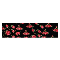 Red Roses Satin Scarf (oblong) by designsbymallika