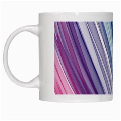 Rainbow Stripes White Mugs by Dazzleway