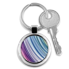 Rainbow Stripes Key Chain (round) by Dazzleway