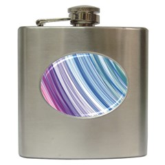 Rainbow Stripes Hip Flask (6 Oz) by Dazzleway