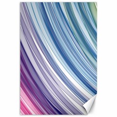 Rainbow Stripes Canvas 12  X 18  by Dazzleway