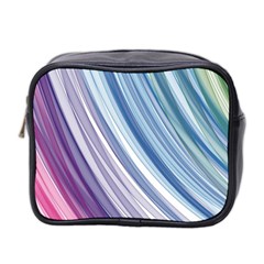 Rainbow Stripes Mini Toiletries Bag (two Sides) by Dazzleway