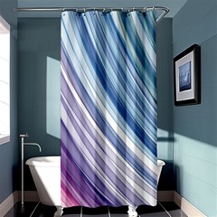 Rainbow Stripes Shower Curtain 36  X 72  (stall)  by Dazzleway