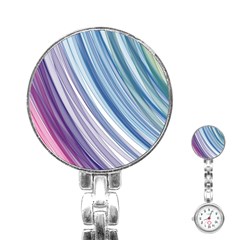 Rainbow Stripes Stainless Steel Nurses Watch by Dazzleway