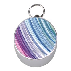 Rainbow Stripes Mini Silver Compasses by Dazzleway