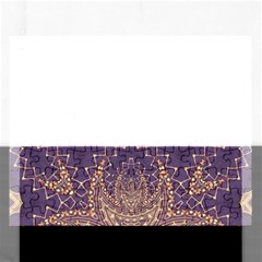 Gold And Purple Rectangular Jigsaw Puzzl by Dazzleway