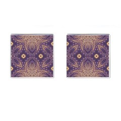 Gold And Purple Cufflinks (square) by Dazzleway